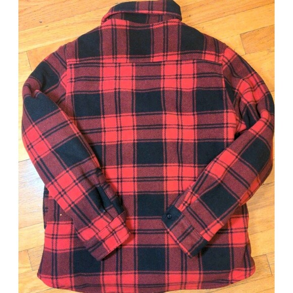Stillwater Supply Co Womens Buffalo Plaid Sherpa Lined Shacket Workwear Jacket M - Picture 8 of 9